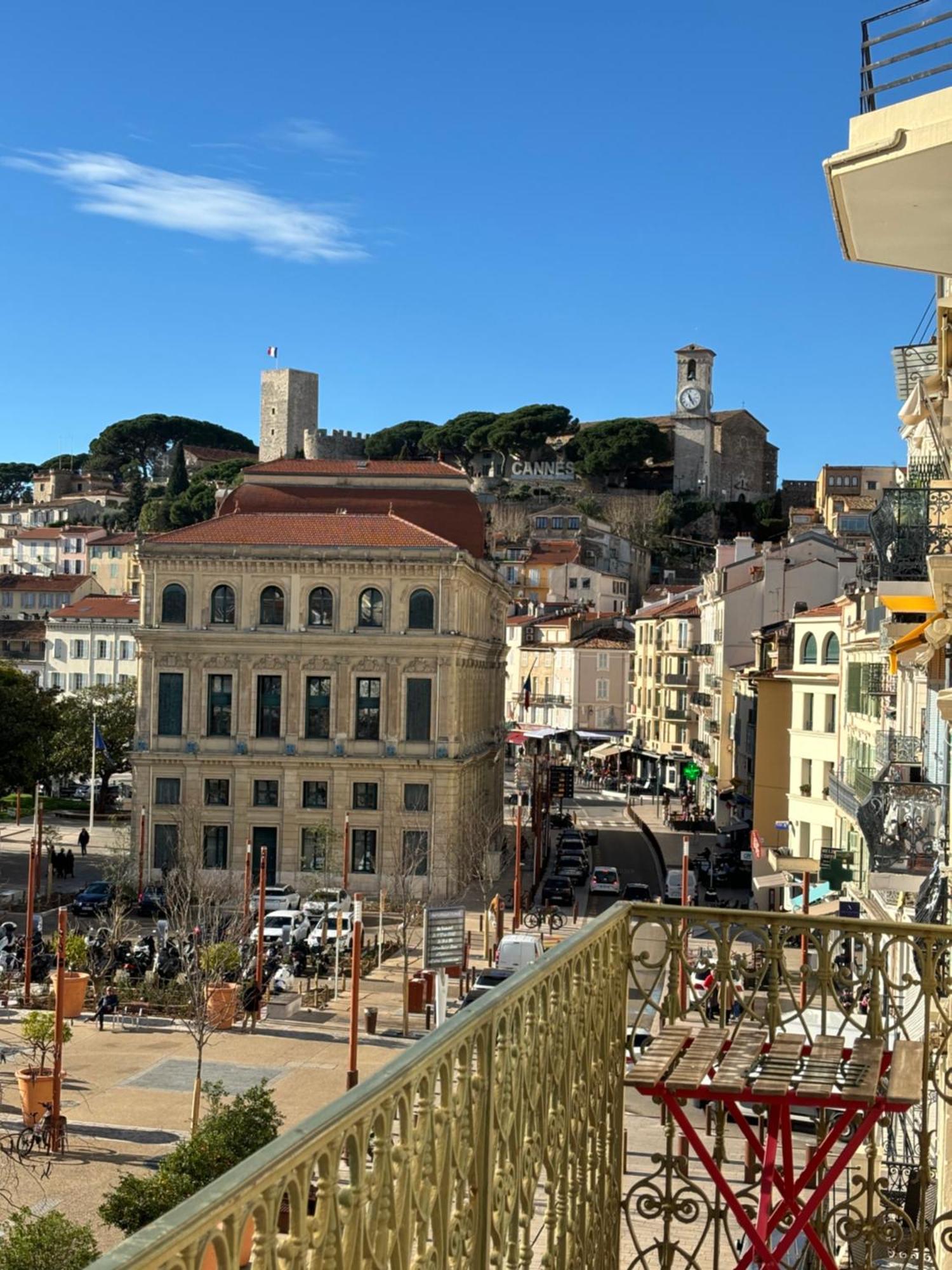 Cannes : Agreable Et Lumineux Appartement Vue Mer Eksteriør billede